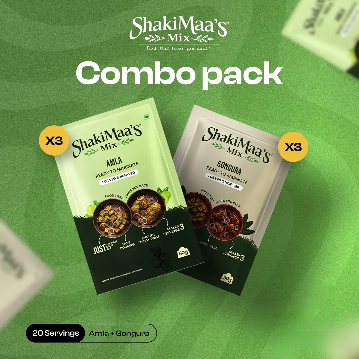 Amla masala + Gongura masala combo