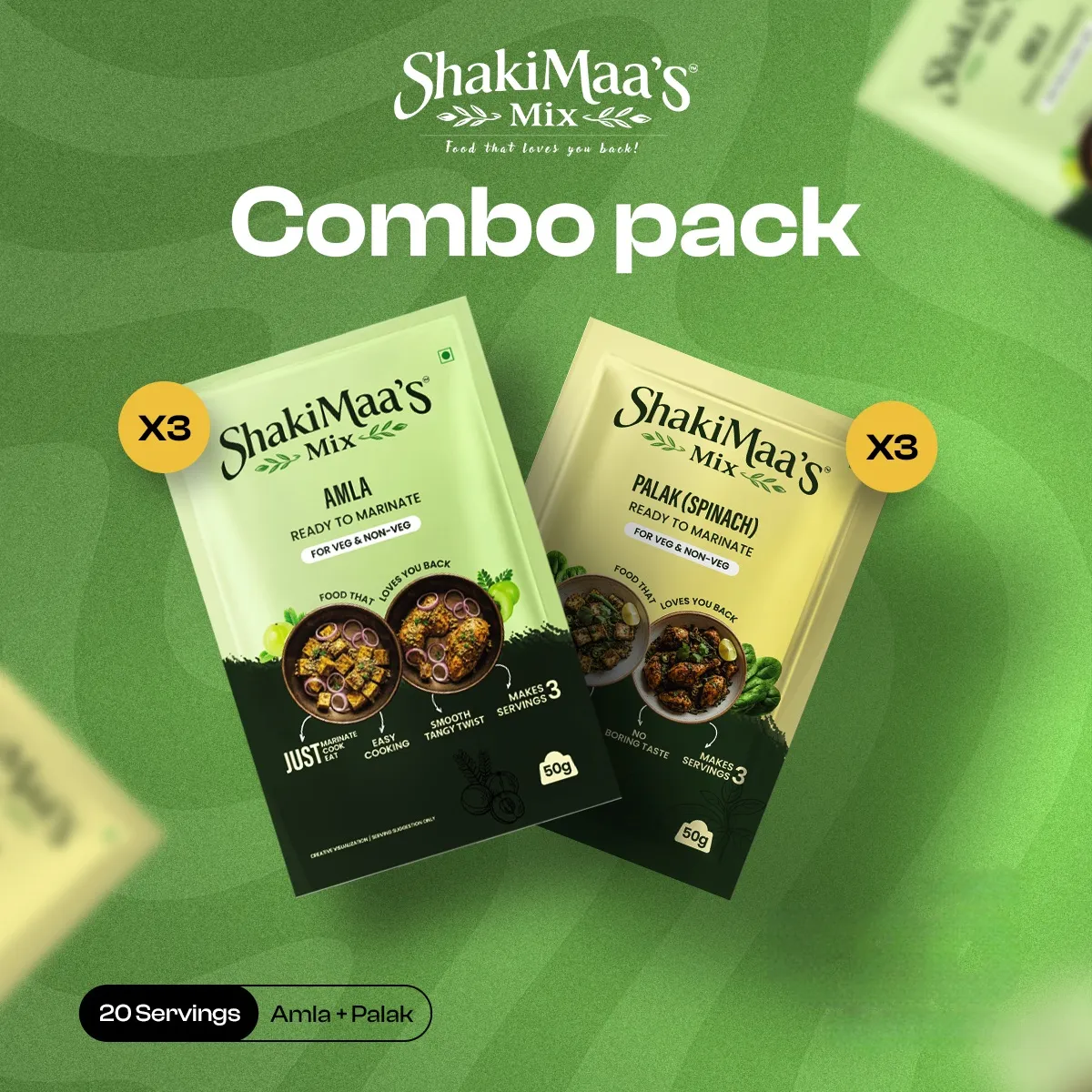 Amla masala + Palak masala combo
