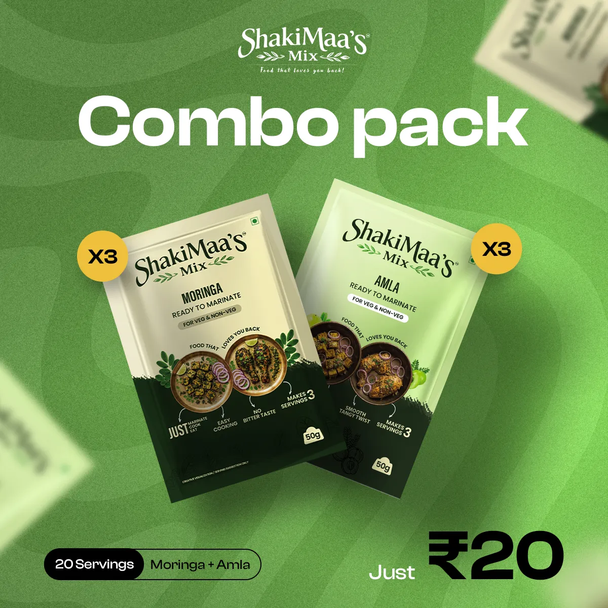 Amla masala+ Moringa masala combo